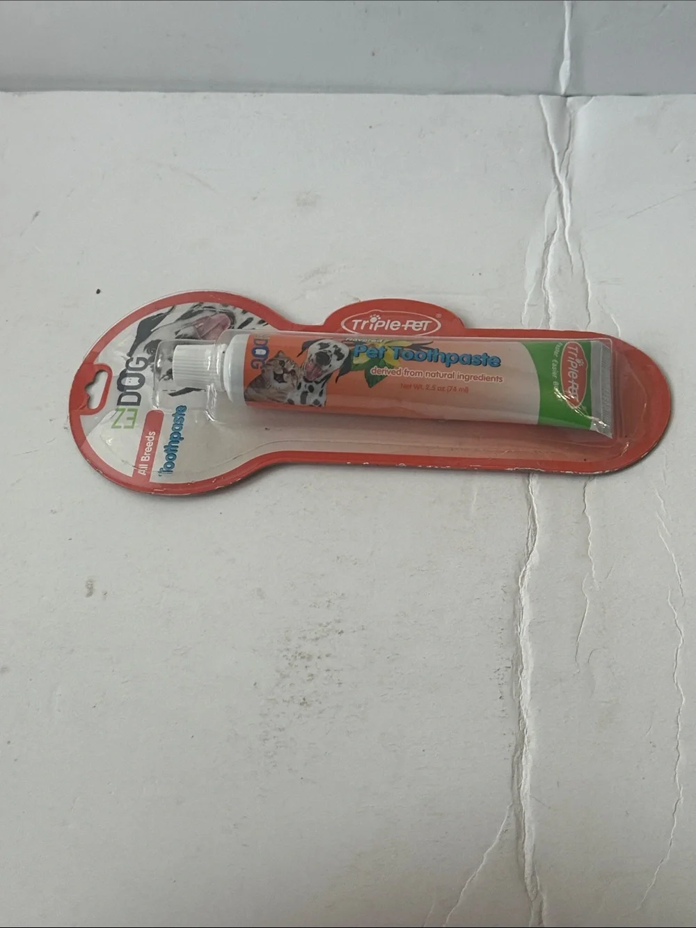 Triple Pet EZ Dog Vanilla Mint Orange Dog Toothpaste – Fresh Breath Dental Gel